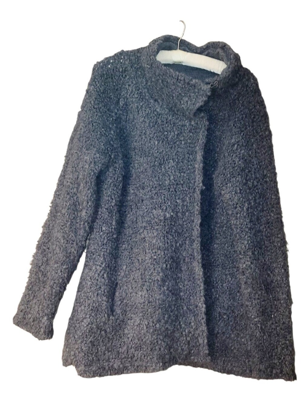 Berretti boucle knit cardigan coat Italian Wool Alpaca M
